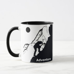 rock climbing climber mug