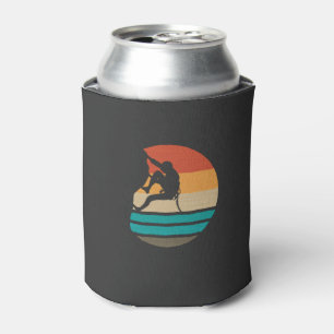 Rock Climbing Climber Retro Can Cooler