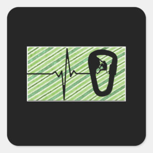 Rock Climbing Climber Retro Gift Square Sticker