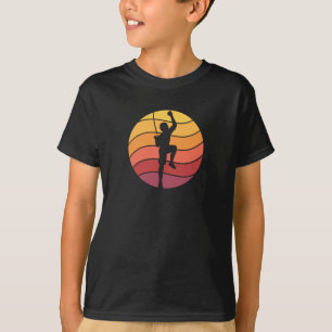 Rock Climbing Climber Retro T-Shirt
