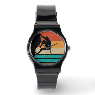 Rock Climbing Climber Retro Watch