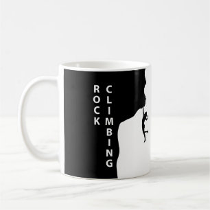 Rock climbing coffee mug