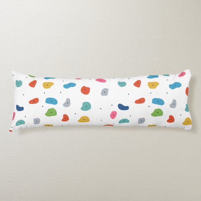 Rock Climbing Cute Kids Colourful Body Cushion (Front)