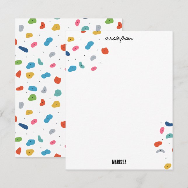 Rock Climbing Cute Kids Colourful Card (Front/Back)