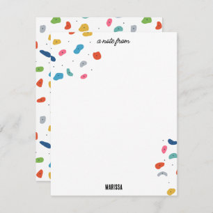 Rock Climbing Cute Kids Colourful Card