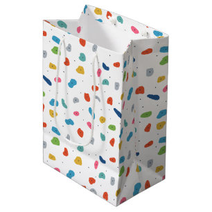 Rock Climbing Cute Kids Colourful Medium Gift Bag
