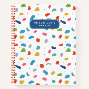 Rock Climbing Cute Kids Colourful Notebook