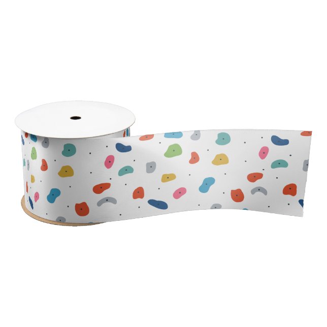 Rock Climbing Cute Kids Colourful Satin Ribbon (Spool)