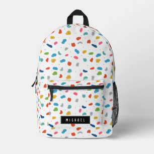 Rock Climbing Cute Kids Colourful School Printed Backpack