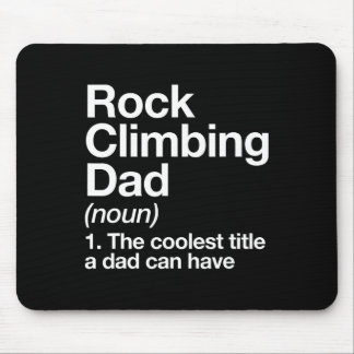 Rock Climbing Dad Definition Funny Sports  Mouse Mat