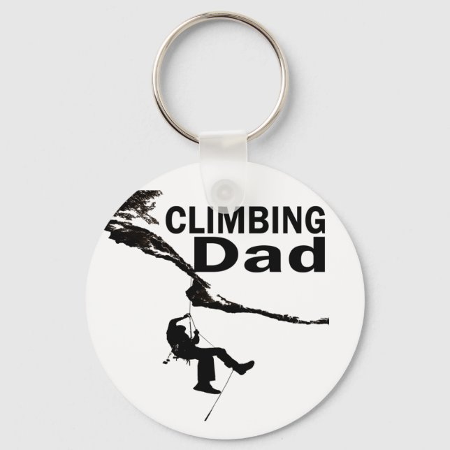 rock climbing dad husband key ring (Front)