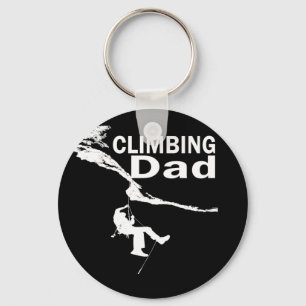 rock climbing dad  key ring