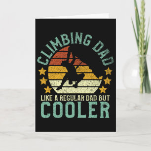 Rock Climbing Dad Mountain Climber Funny Father's Card