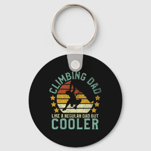 Rock Climbing Dad Mountain Climber Funny Father's Key Ring