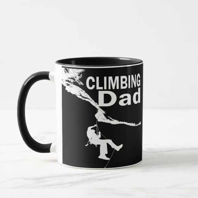 Rock climbing dad mug (Left)