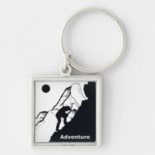 rock climbing design key ring