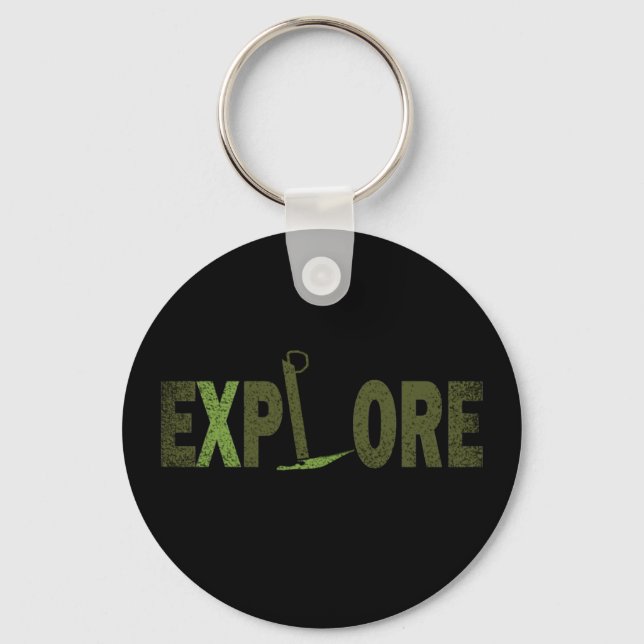 rock climbing design key ring (Front)