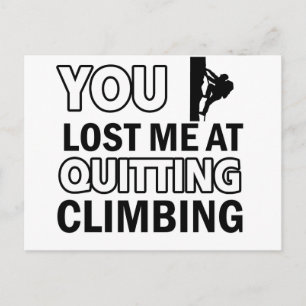 Rock climbing designs postcard