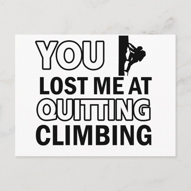 Rock climbing designs postcard (Front)
