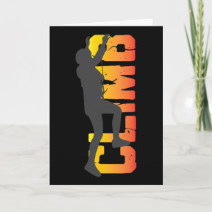 Rock Climbing Funny Bouldering Enthusiasts For Men Card