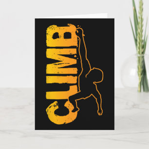 Rock Climbing Funny Bouldering Enthusiasts For Men Card