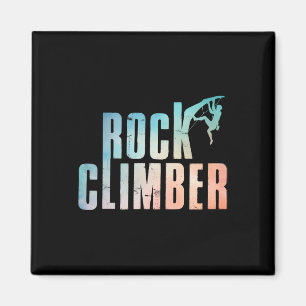 Rock Climbing Funny Bouldering Enthusiasts For Men Magnet