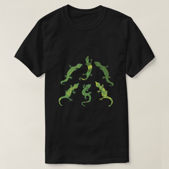Rock Climbing Geckos. T-Shirt (Design Front)
