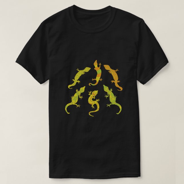 Rock Climbing Geckos. T-Shirt (Design Front)