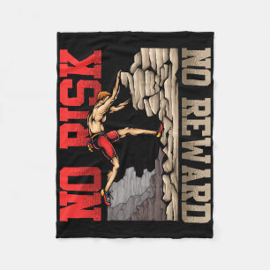 Rock Climbing Gift Idea Bouldering Climber Fleece Blanket