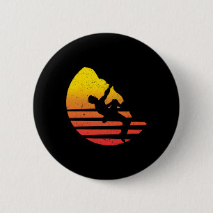 Rock Climbing Gift Vintage Retro Bouldering Mounta 6 Cm Round Badge