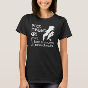 Rock Climbing Girl Definition     Sports T-Shirt