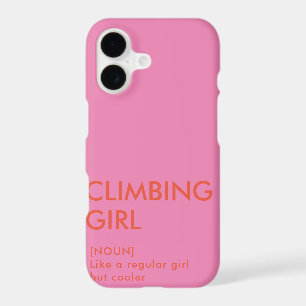 Rock Climbing girl trendy gift for her 