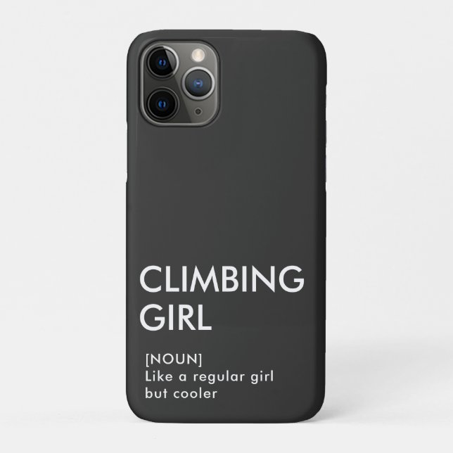Rock Climbing girl trendy gift for her  Case-Mate iPhone Case (Back)