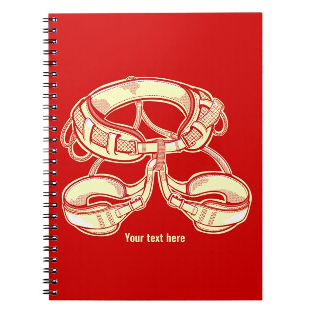 Rock climbing harness notebook (Front)
