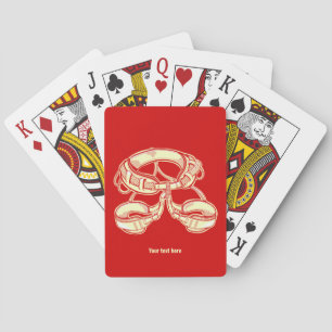 Rock climbing harness playing cards