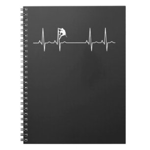 Rock Climbing Heartbeat Notebook