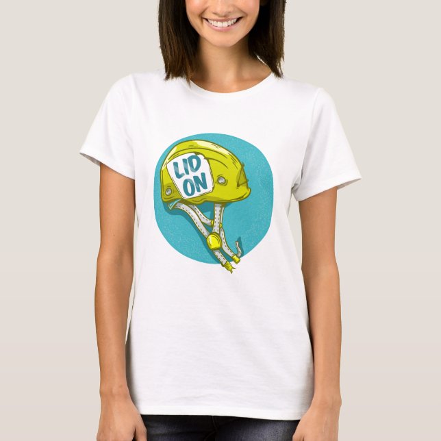 Rock climbing helmet T-Shirt (Front)