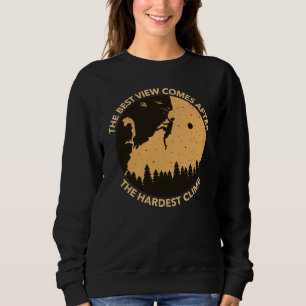 Rock Climbing Hiking Mountain Climber Men Women Cl Sweatshirt