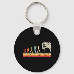 Rock Climbing Human Evolution Vintage Climber  Key Ring