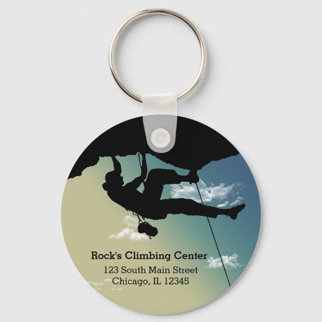 Rock Climbing Key Ring (Front)