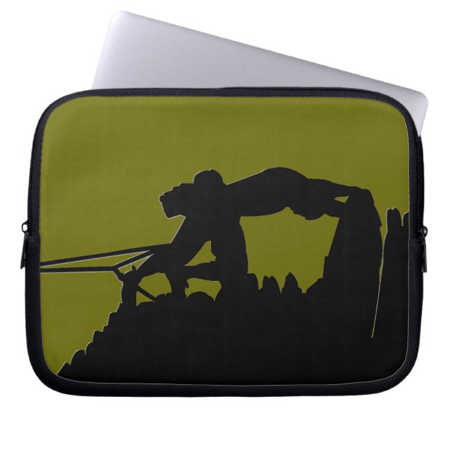 Rock Climbing Laptop Sleeve (Front)