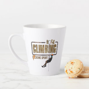 Rock Climbing   Latte Mug