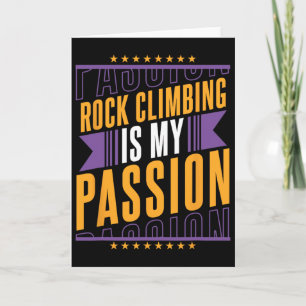 Rock Climbing Lovers Bouldering Crag Outdoor Climb Card