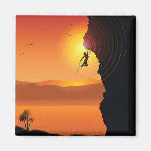 Rock climbing magnet