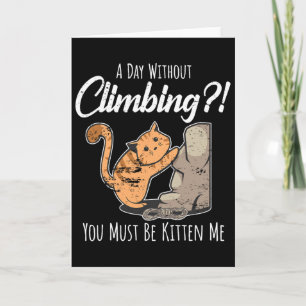 Rock Climbing Mountain Climber Cragsman Bouldering Card