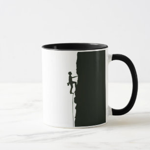 Rock Climbing Mountain Climber Silhouette Mug