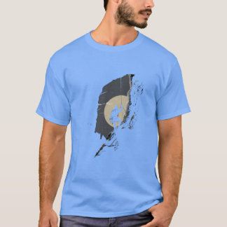 Rock Climbing Mountain Climber Silhouette retro T-Shirt