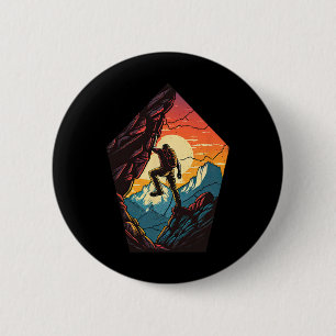 Rock Climbing Mountain Indoor Outdoor Bouldering R 6 Cm Round Badge