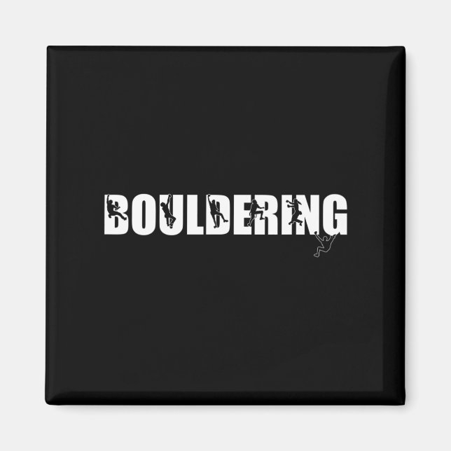 Rock Climbing Mountain Lover Bouldering  Magnet (Front)