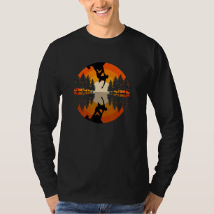 Rock Climbing Mountains Mountaineer - Silhouette C T-Shirt